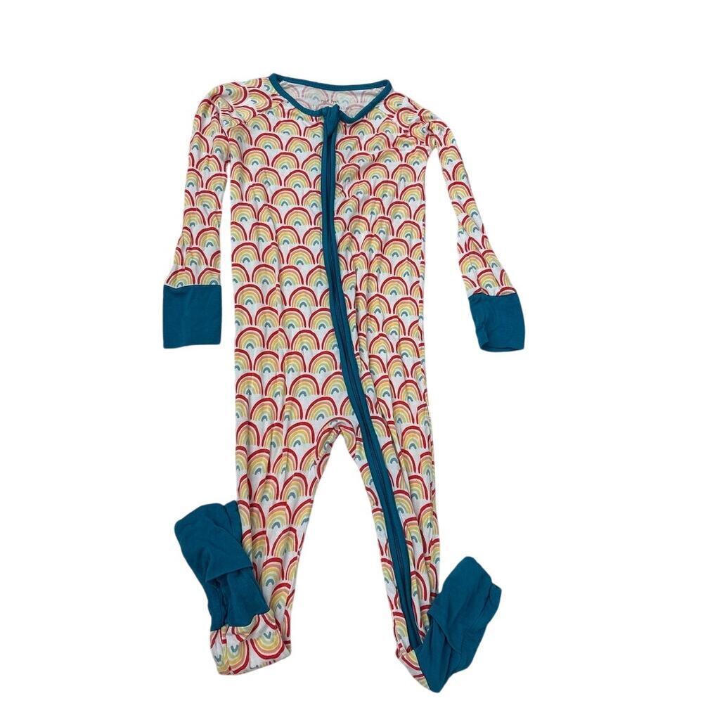 Little Sleepies Boho Rainbow Bamboo Footie Size 18-24 Months